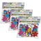 Glitter Foam Stickers - Stars - Multicolor, 168 Per Pack, 3 Packs